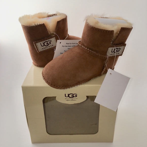 CCO!!! NWT UGG Unisex Erin Booties-Chestnut 18-24mos - Picture 8 of 8